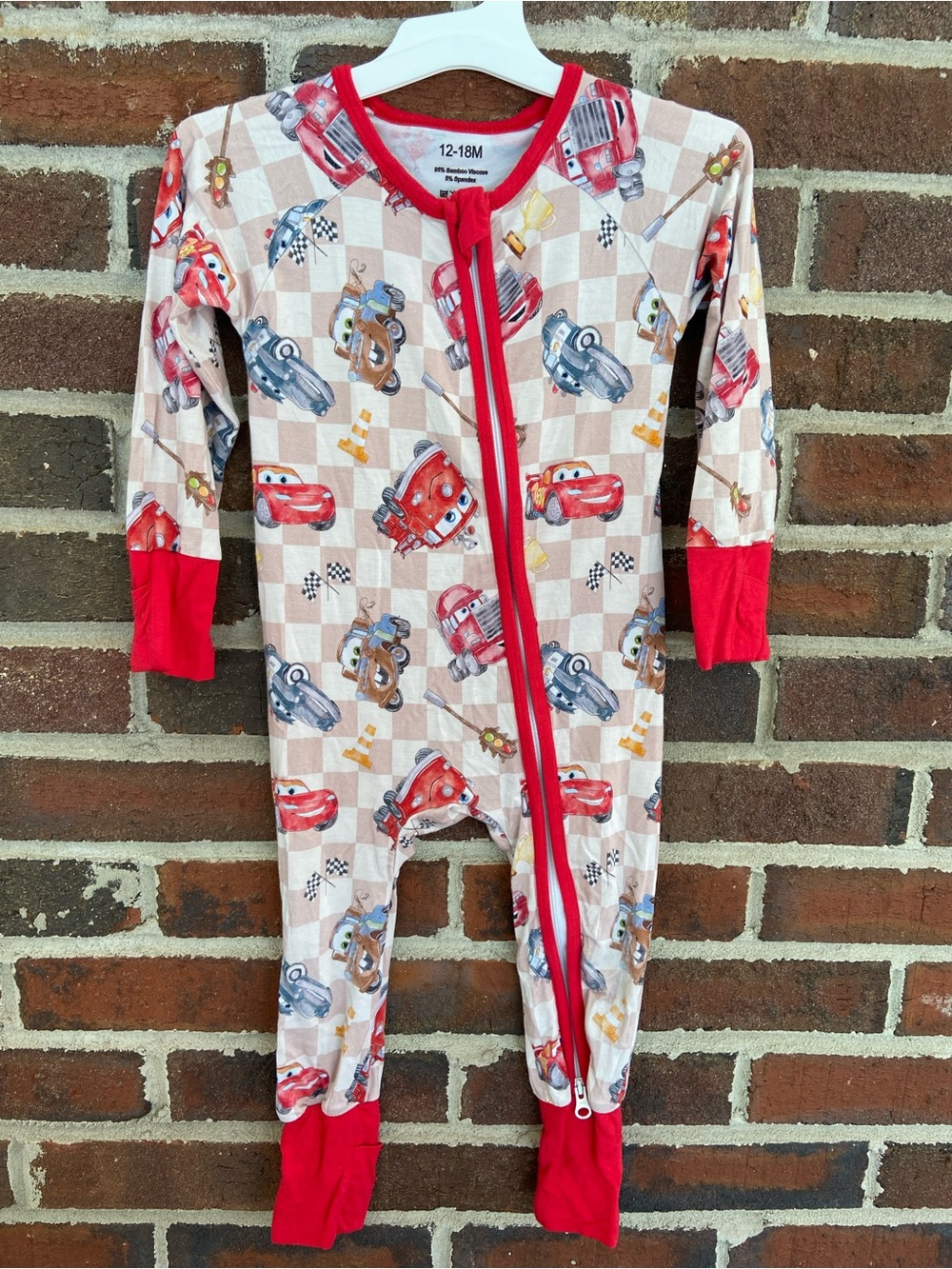 Bamboo Disney Cars One-Piece Pajamas